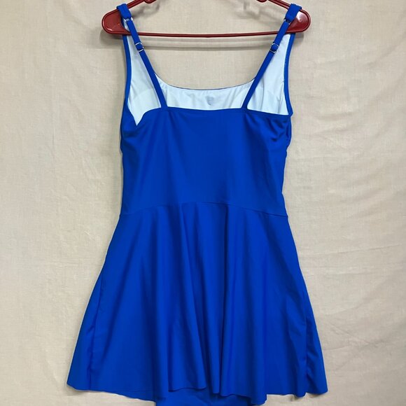 Cupshe Women's Large Chick Blue 2 Piece Tankini Swimdress Flattering Ruching - Picture 12 of 16